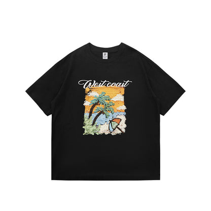 ホリデープリント 半袖Tシャツ