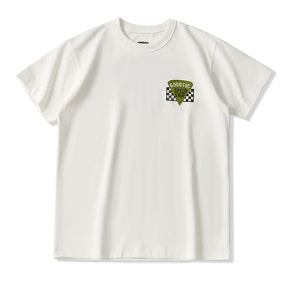 [GDDQSDC]レトロプリント半袖Tシャツ