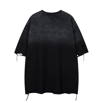 ダメージ加工人気グラデーションＴシャツ