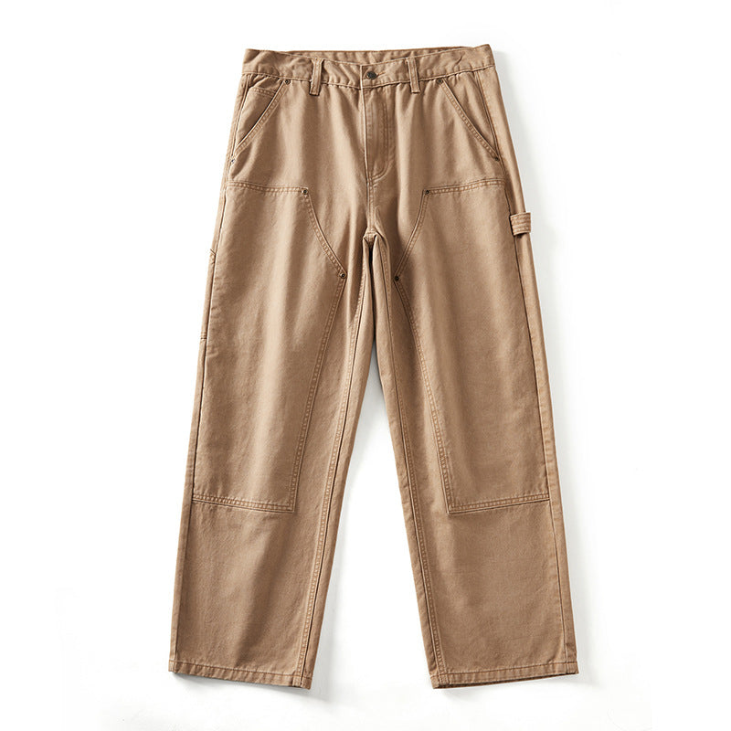 リベット飾りゆったり感カーゴパンツ