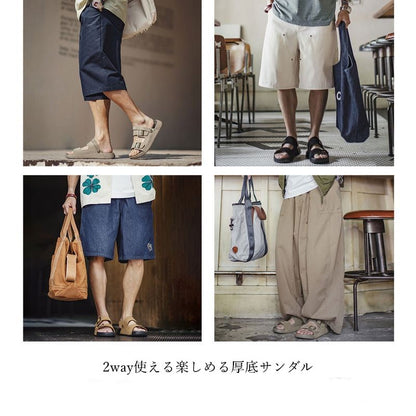 2way使えるコルクソールサンダル