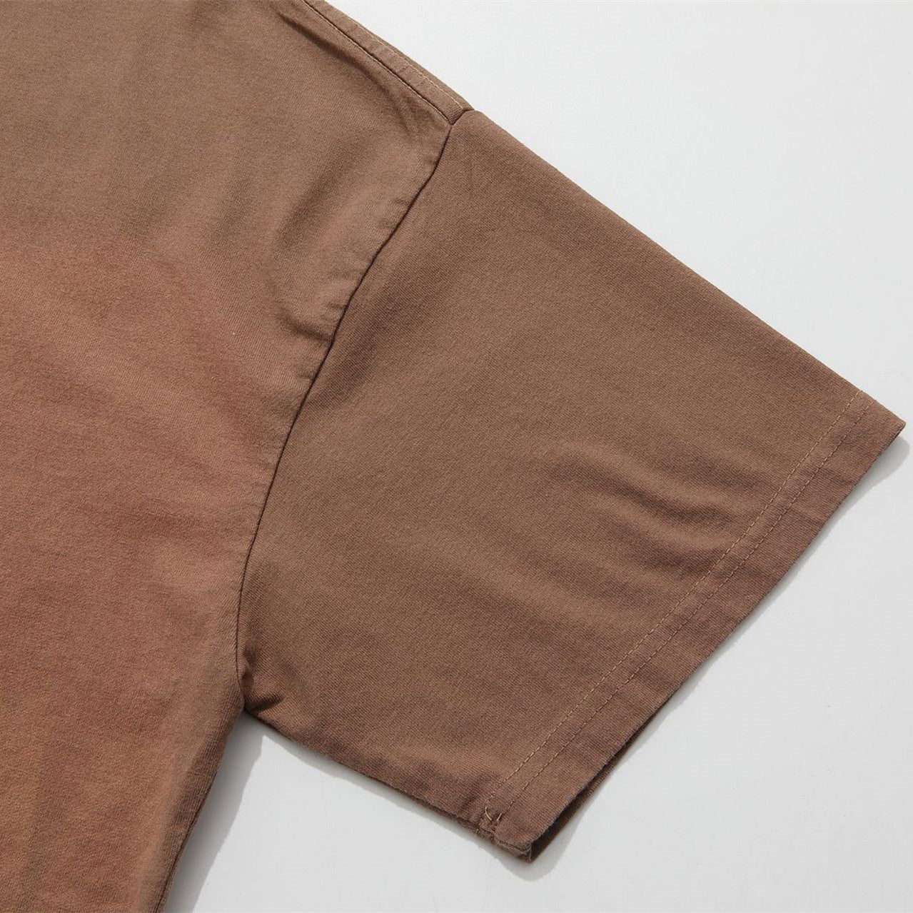 アメカジ紫グラデーションプリントT シャツ
