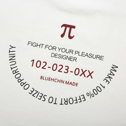 レトロアルファベットプリントカジュアルTシャツ