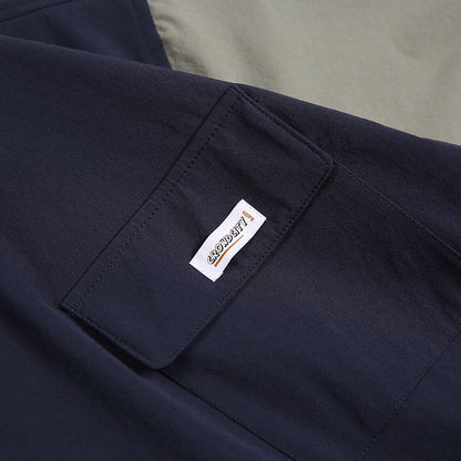 ファッション切り替えポケット半袖Tシャツ