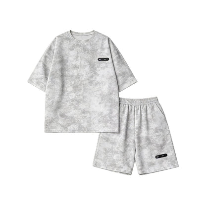 タイダイ染2点セット　Ｔシャツ+ショートパンツ