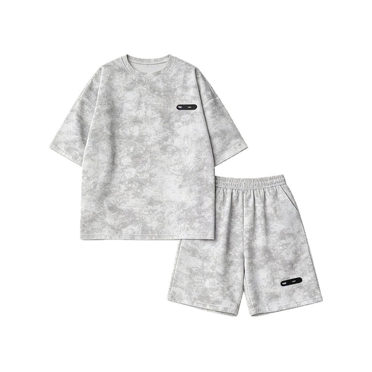 タイダイ染2点セット　Ｔシャツ+ショートパンツ