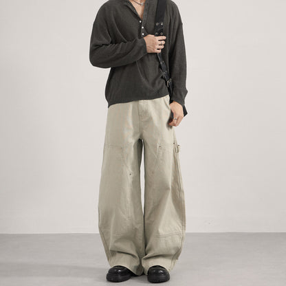 cleanfitシンプル無地カーゴパンツ