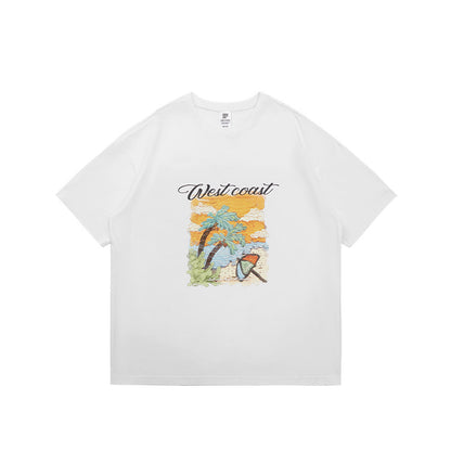 ホリデープリント 半袖Tシャツ