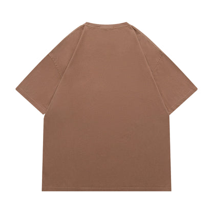 アメカジ紫グラデーションプリントT シャツ