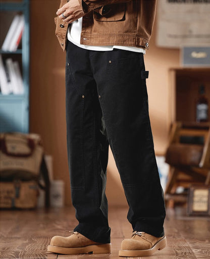 リベット飾りゆったり感カーゴパンツ