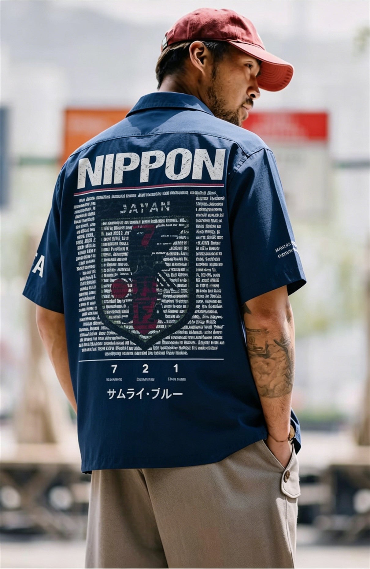 サッカー日本代表レプリカキューバカラーシャツ
