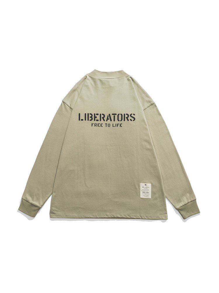 B-24 LIBERATOR　ミリタリー長袖Tシャツ