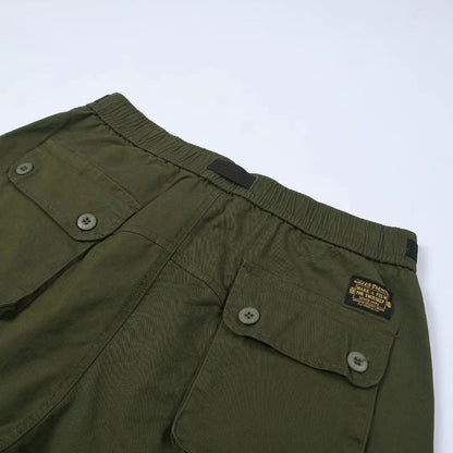 ベルト付き  ミリタリーショートパンツ