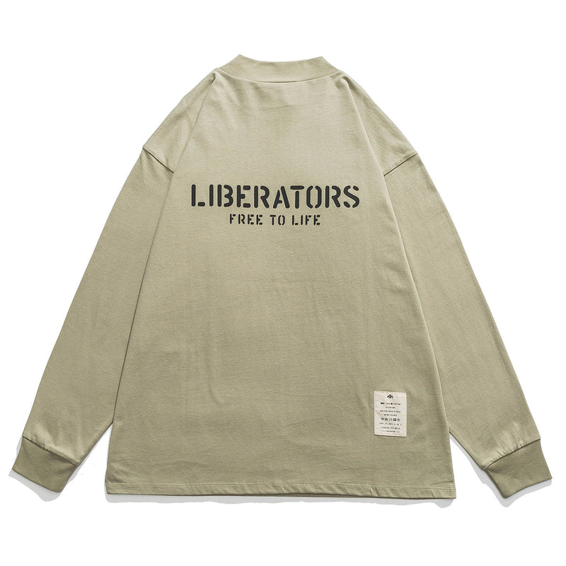 B-24 LIBERATOR　ミリタリー長袖Tシャツ