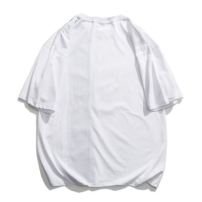ペイズリー柄切り替えコットンTシャツ