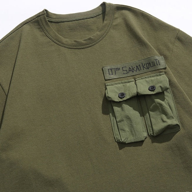 ミリタリーポケット半袖Tシャツ