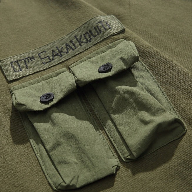 ミリタリーポケット半袖Tシャツ