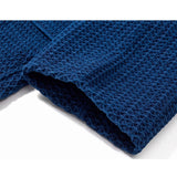 職人手作り　藍染めダイヤモンド編み半纏