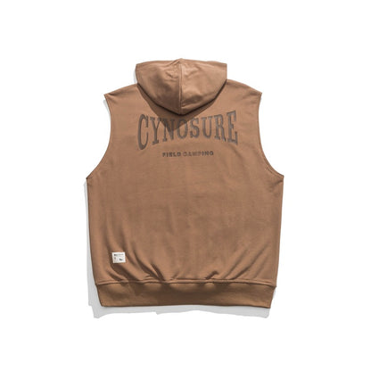 ストリート ベスト フード付きノースリーブ Tシャツ