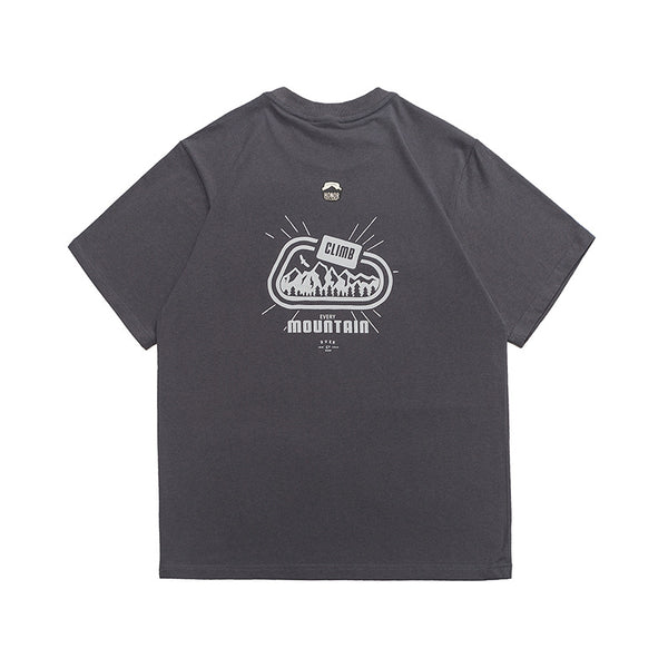 ヴィンテージコットンプリントショートスリーブTシャツ