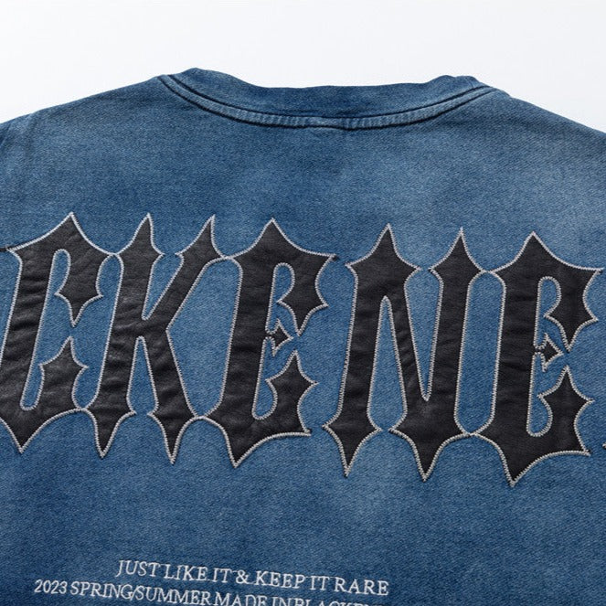 グラデーションアルファベット半袖Tシャツ