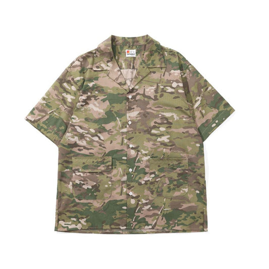 Camouflage Cuban Collar Shirt