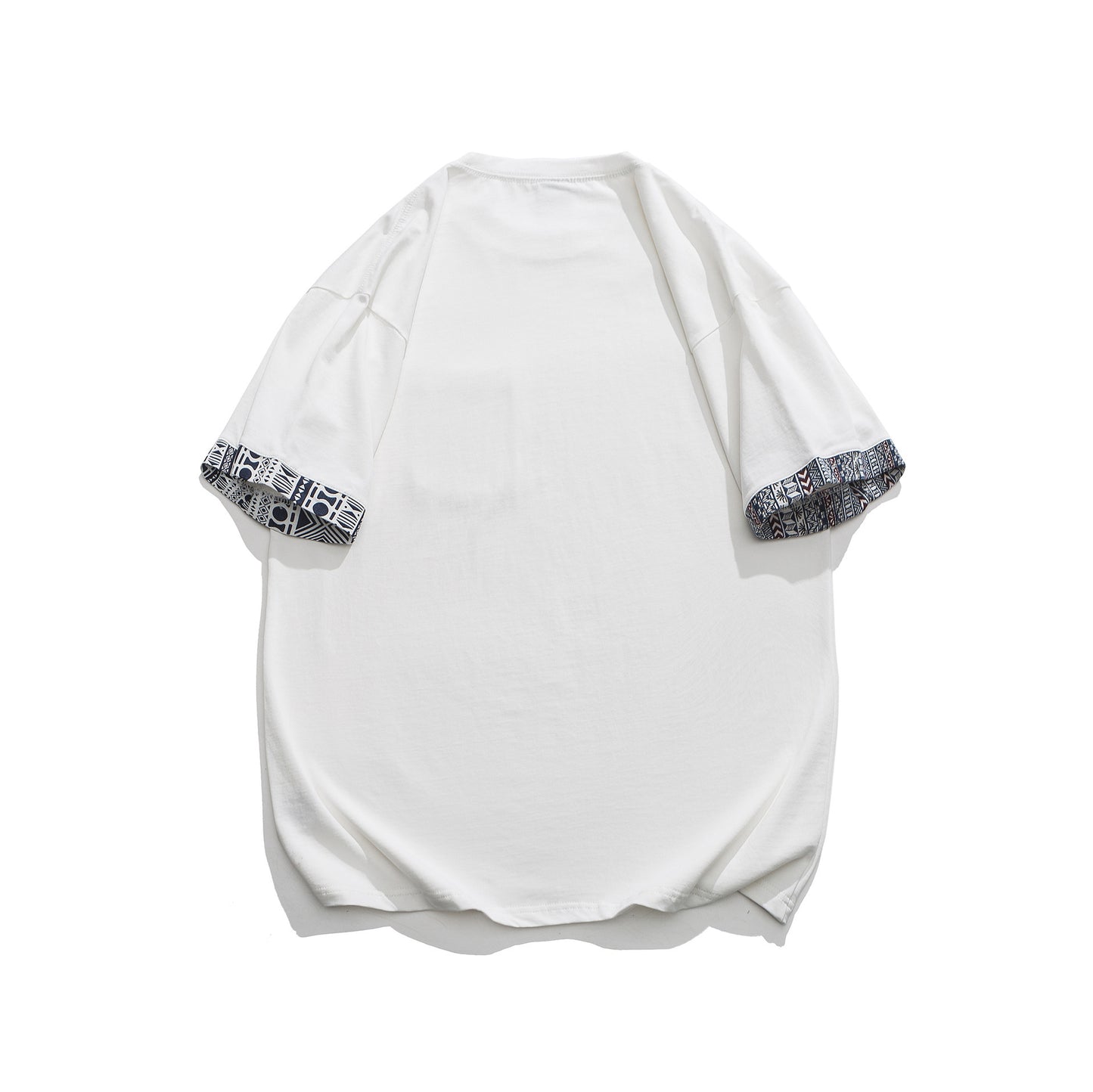 ペイズリー柄切替　民族調Tシャツ