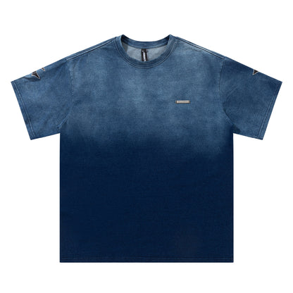 グラデーションアルファベット半袖Tシャツ