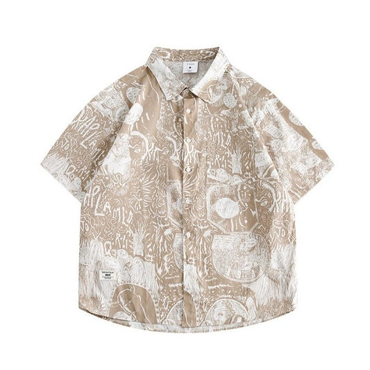 Ethnic Patchwork Cashew Nut Print Shirt